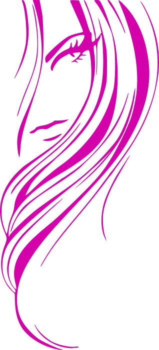 girl hair style purple