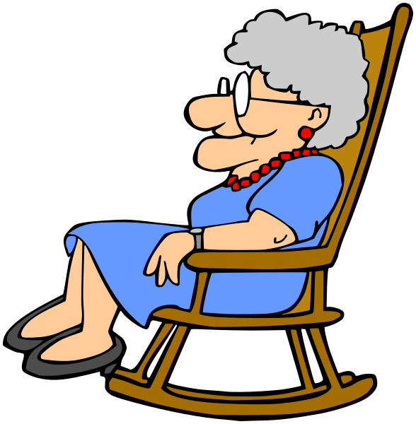grandma in rocking chair