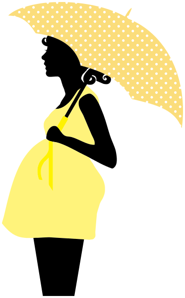 Pregnant Woman yellow