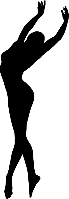 dancing woman silhouette