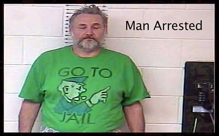 go to jail tee shirt mugshot