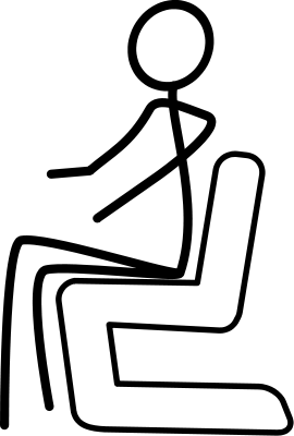 seated stick figure