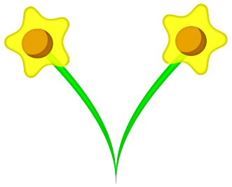 daffodils pair edged