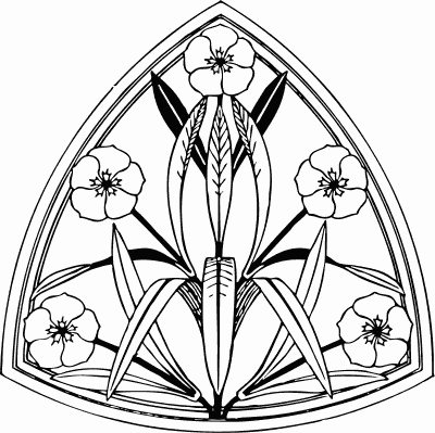 oleander design 2 BW