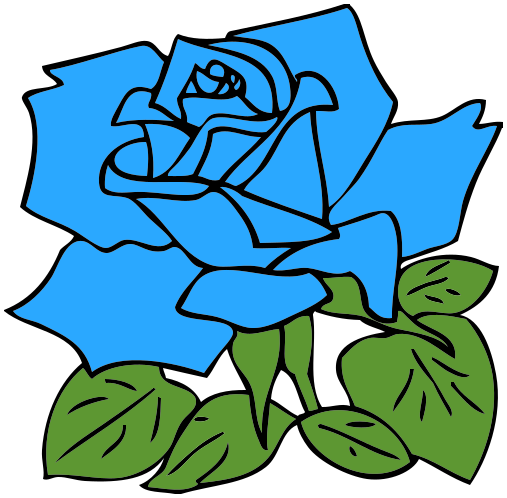 rose blossom blue