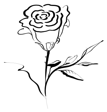 rose calligraphic