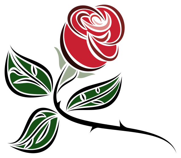 stylized rose