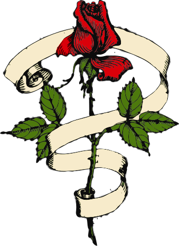 rose scroll