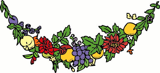 flower and fruit festoon