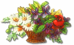 small flower basket