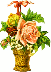 tall basket flowers