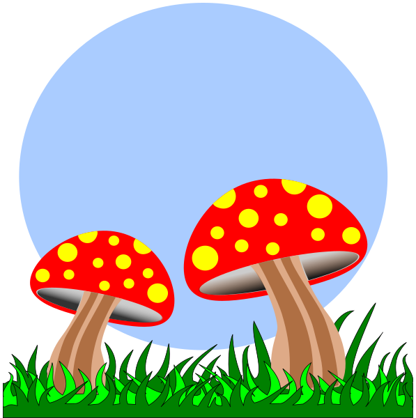 wild mushroom clipart
