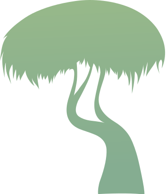 tree silhouette green 1