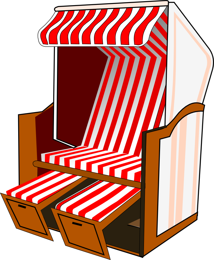 beach chair red