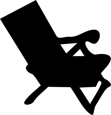 beach chair silhouette