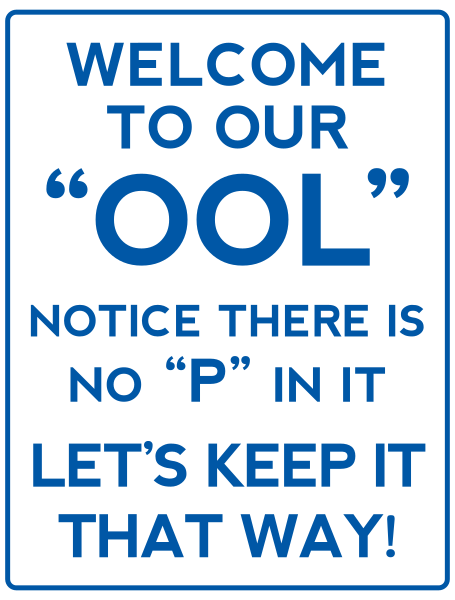 pool sign comic
