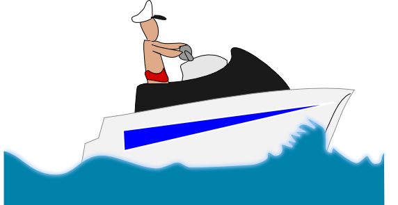 leisure boat sketched