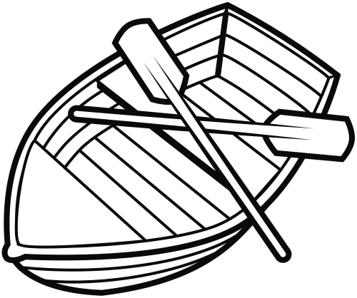 rowboat lineart