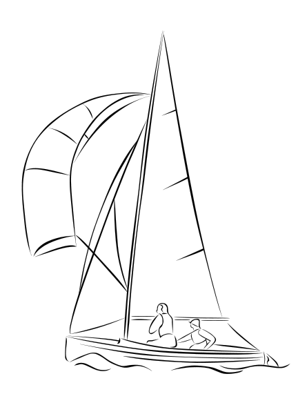 sailing BW