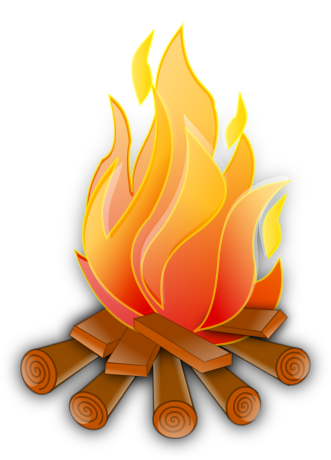 campfire flaming