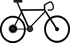 bicycle clean silhoette