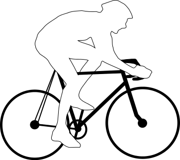 cyclist silhouette
