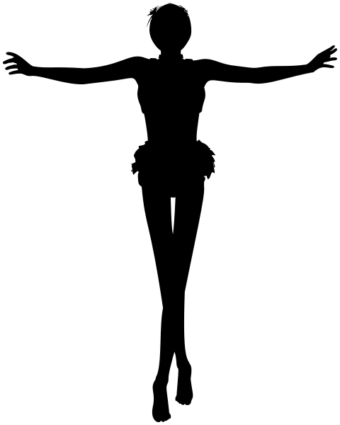 ballet pose silhouette