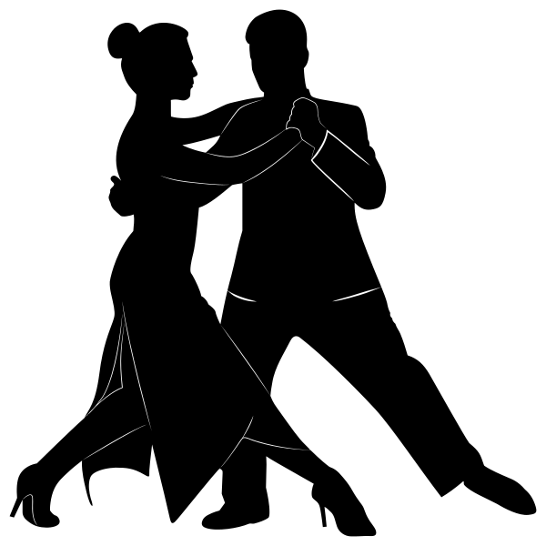 dancing couple silhouette 5