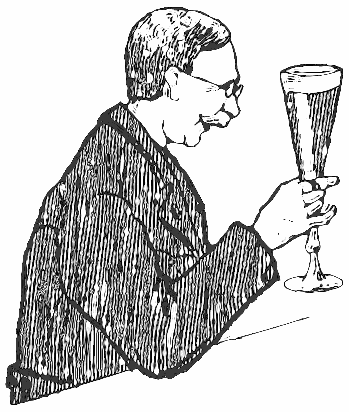man with lager glass