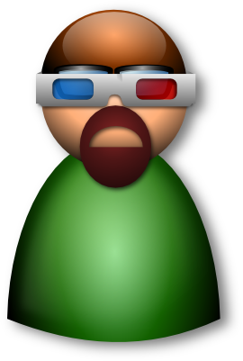 3D Glasses man