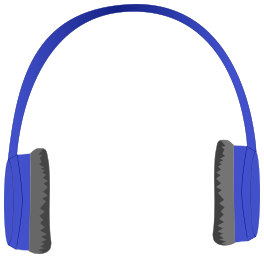 headphones lightweight blue