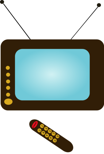 TV set with remote