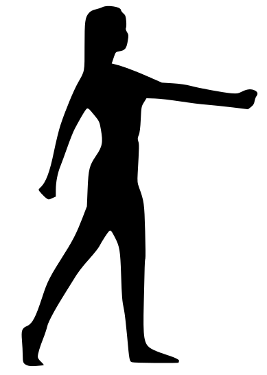 fitness aerobics woman silhouette