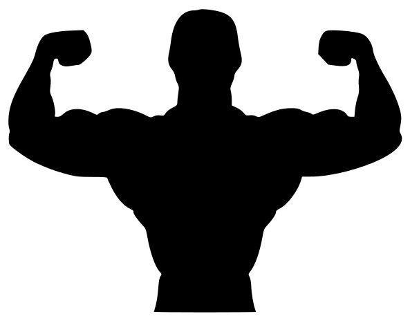 fitness biceps silhouette