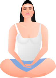 woman in meditation