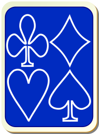 card backs simple blue