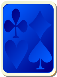 card backs suits blue