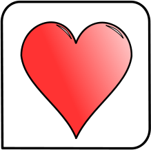 playing card symbol heart