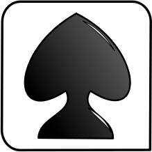 playing card symbol spade