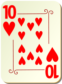 ornamental deck 10 of hearts