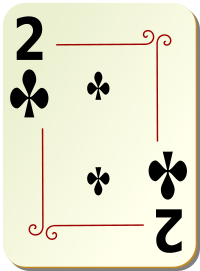 ornamental deck 2 of clubs
