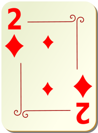 ornamental deck 2 of diamonds