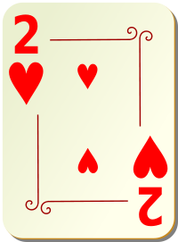 ornamental deck 2 of hearts