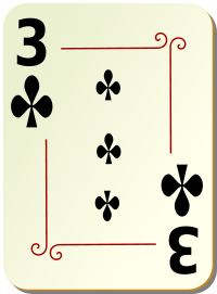 ornamental deck 3 of clubs
