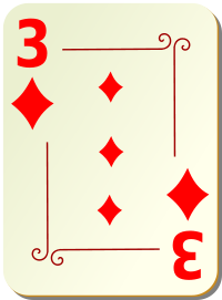 ornamental deck 3 of diamonds