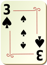 ornamental deck 3 of spades