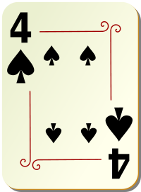 ornamental deck 4 of spades