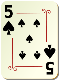 ornamental deck 5 of spades