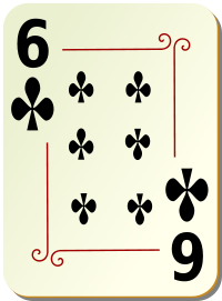 ornamental deck 6 of clubs