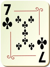 ornamental deck 7 of clubs